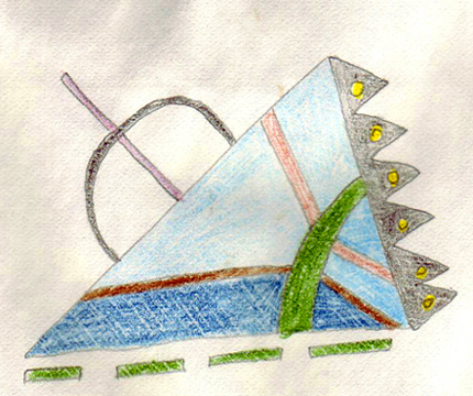 Peter T�pfer, Buntstiftarbeit 10