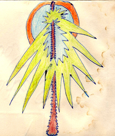 Peter T�pfer, Buntstiftarbeit 4
