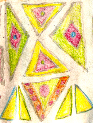 Peter T�pfer, Buntstiftarbeit 15
