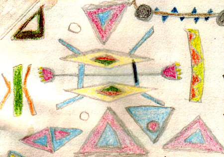 Peter T�pfer, Buntstiftarbeit 18