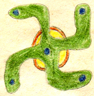 Peter T�pfer, Buntstiftarbeit 22